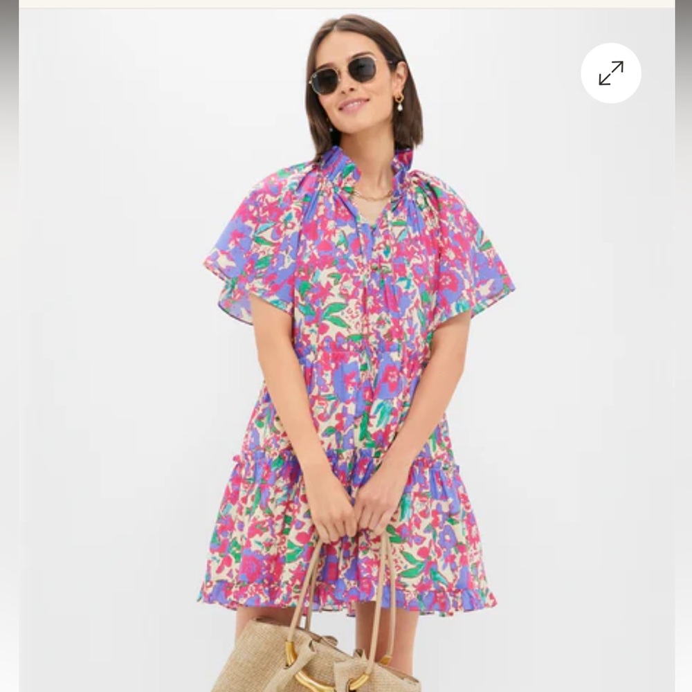 Tuckernuck HYACINTH HOUSE Magenta Multi Floral Thea Mini Dress NWT XXS